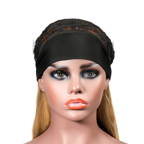 Colored Wig #8 #27 Color Straight Human Hair Headband Wig - Image 7